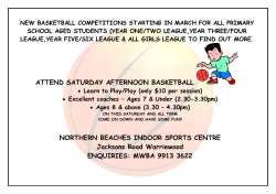 ATTEND SATURDAY AFTERNOON BASKETBALL NORTHERN