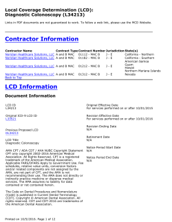 Diagnostic Colonoscopy LCD.