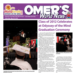 Class of 2012 Celebrates at Odyssey of the Mind Graduation