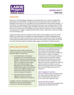 Unions Win It: Child Care - Labor Project for Working Family