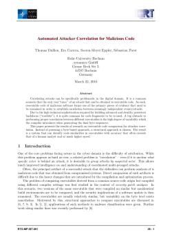 Automated Attacker Correlation for Malicious Code