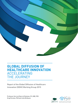 global diffusion of healthcare innovation accelerating the journey