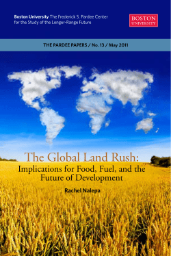 The Global Land Rush
