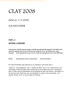 CLAT 2008 SOLVED PAPER