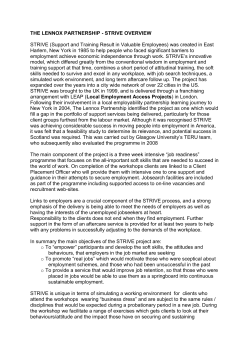 strive - Employability in Scotland