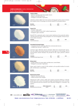 Bulk Adsorbents