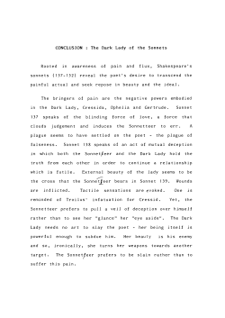CONCLUSION : The Dark Lady of the Sonnets