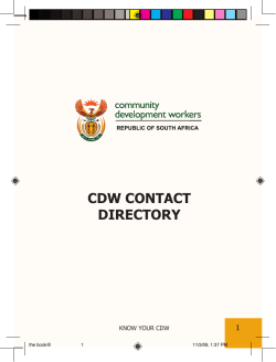 National CDW Directory