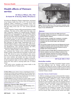 Health effects of Vietnam service