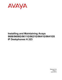 Installing and Maintaining Avaya 9608/9608G