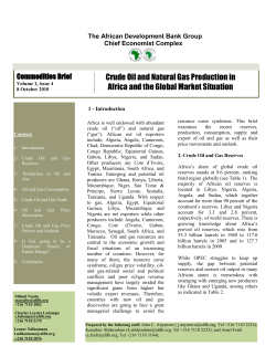 Crude Oil and Natural Gas Production in Africa and the Global
