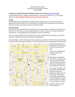 Raleigh directions, map and restaurants