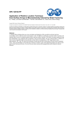 Application of Relative Location Technique from