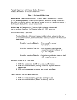 Prevention of Sexual Harassment