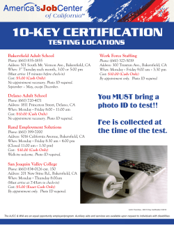 AJCC Franchise - TC 900 - 10 Key Testing Certifications.cdr