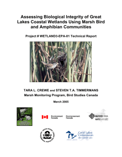 Assessing Biological Integrity of Great Lakes Coastal Wetlands