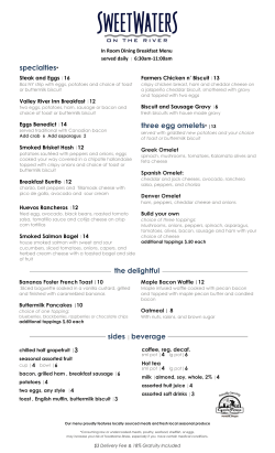 specialties* three egg omelets* |13 the delightful sides | beverage