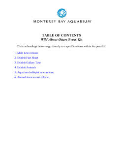 table of contents - Monterey Bay Aquarium