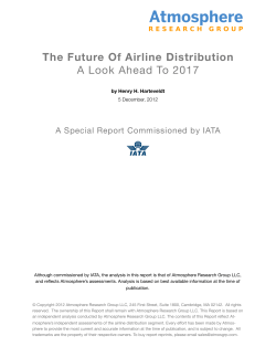 Atmosphere IATA airline distribution report Dec 11 2012