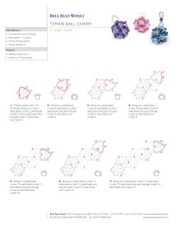 temari ball charm - Brea Bead Works!