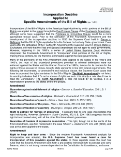 Incorporation Doctrine