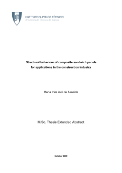 Structural behaviour of composite sandwich panels
