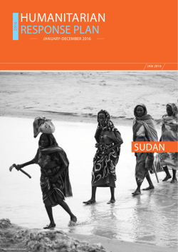 2016 Humanitarian Response Plan