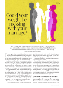 Could your weight be messing with your marrıage?