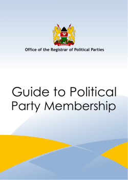 guide to political party membership