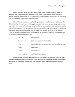 Thomas Jefferson Paragraph - Virginia Chamber Orchestra