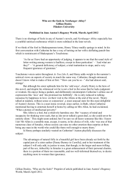Gillian Dooley, `Who are the fools?` Preprint of article published in