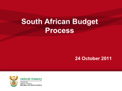 South African Budget Process