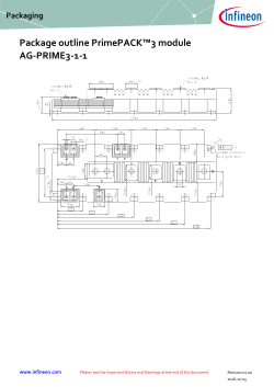 Package outline PrimePACK&trade;3 module AG-PRIME3-1-1