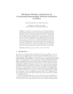 Tile-Based Modular Architecture for Accelerating Homomorphic