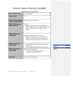 Science Lesson Planning Template