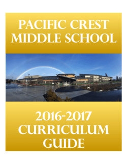 2016-2017 PCMS Curriculum Guide - Bend