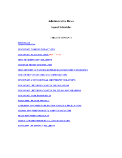 Administrative Rules Payout Schedules