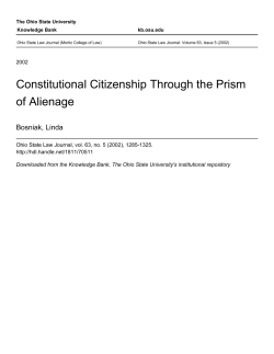 Constitutional Citizenship through the Prism of Alienage