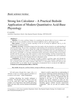 Strong Ion Calculator - College of Intensive Care Medicine