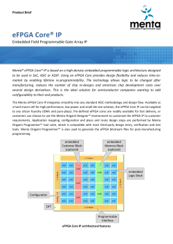 eFPGA core IP