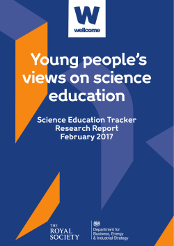 Young people`s views on science education