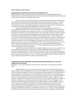 2015 Preparators` session abstracts