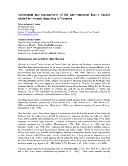 Assessment and management of the environmental health hazard