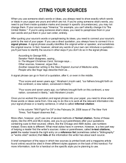 citing your sources - Idaho State University