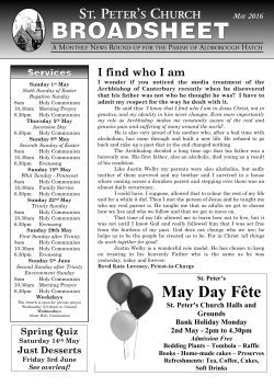 May - St. Peter`s Church, Aldborough Hatch