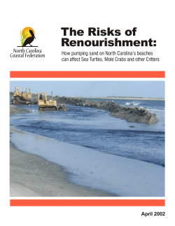 The Risks of Renourishment - North Carolina Coastal Federation
