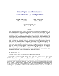Human Capital and Industrialization: Evidence from the Age of