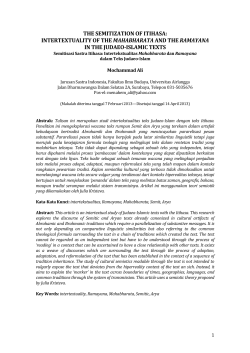 intertextuality of the mahabharata and the ramayana