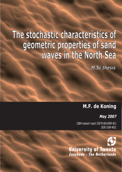 Stochastic characteristics of sand waves in the North Sea
