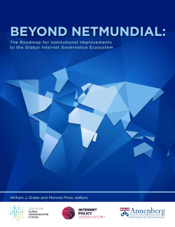 beyond netmundial - Center for Global Communication Studies